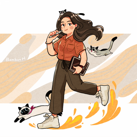 哈利竹 BambooH Lin - 人物插圖範例