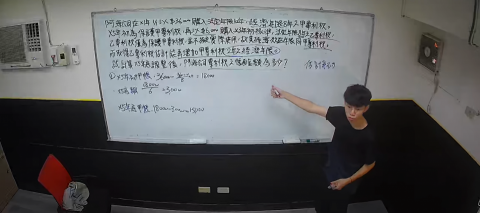 張辰志 - 補習班會計學教課時的影片截圖
