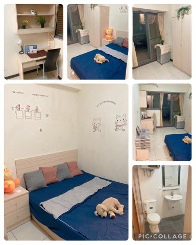 「威可租屋」房屋出租X輕裝修X微裝潢 - 貼上壁貼 補上簡單床包