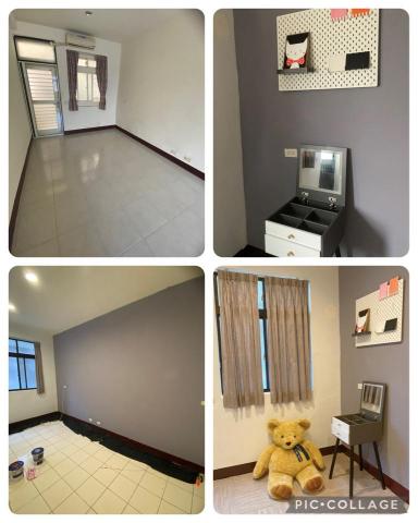 「威可租屋」房屋出租X輕裝修X微裝潢 - 牆面上漆做跳色 簡單佈置