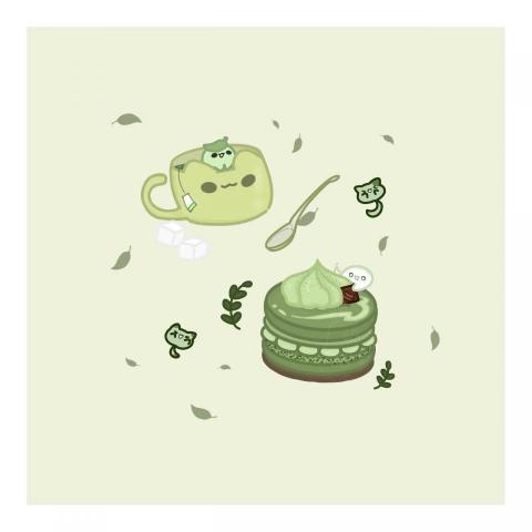 奶昔療癒屋 - 原創甜點-抹茶馬卡龍