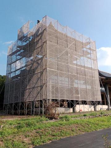 穩事達實業社 - 淡水(西模禪寺)____鐘樓木頭翻新暨鋼構除鏽上漆。 穩事達實業社 - 淡水(西模禪寺)____鐘樓木頭翻新暨鋼構除鏽上漆。