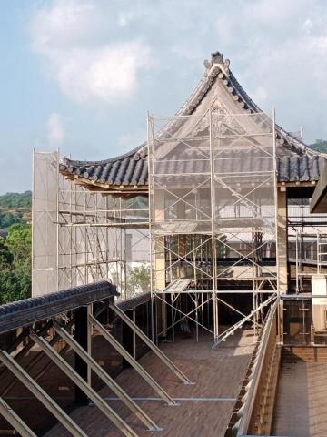穩事達實業社 - 淡水(西模禪寺)____鐘樓木頭翻新暨鋼構除鏽上漆。 穩事達實業社 - 淡水(西模禪寺)____鐘樓木頭翻新暨鋼構除鏽上漆。