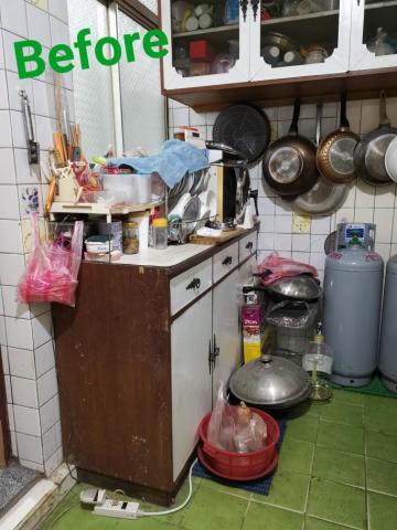 9959958來我家收納 - 目標拆除陳年舊式木頭櫃！