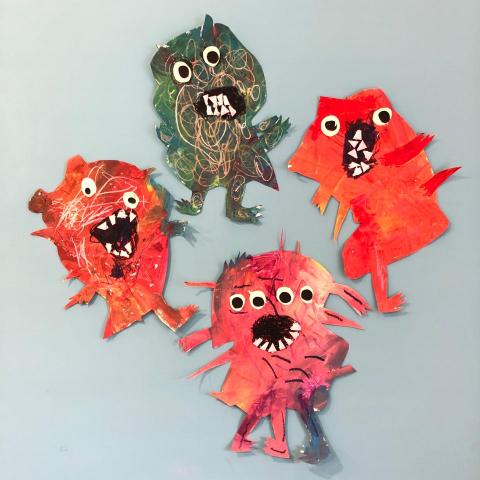Kiki - 學齡前孩子們的作品-怪獸