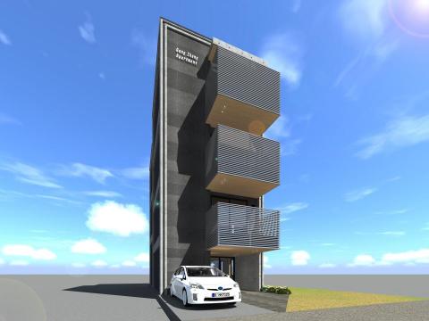 京晉設計有限公司 - 樑柱系統錯層式集合住宅。