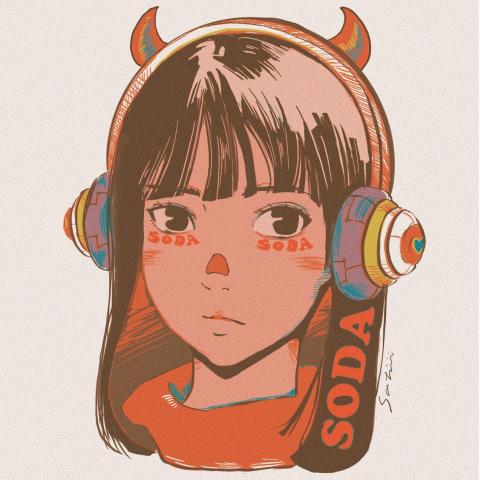 王誌郁 - 大頭貼電繪插畫