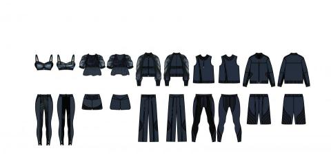 謝小姐 - 服裝設計電腦平面圖繪製