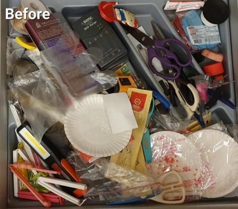 心.整理▪︎Fiona▪︎ - 堆疊之下的廚房餐具收納櫃。