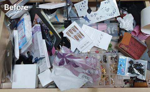 心.整理▪︎Fiona▪︎ - 習慣花時間翻找的配件抽屜。