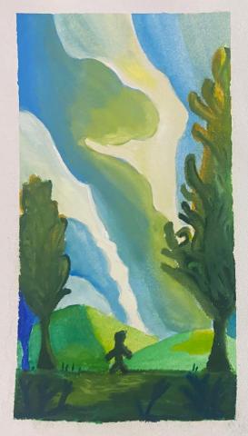 羅子瑋 - 粉蠟筆/水彩