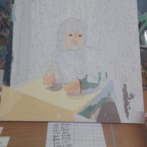 棉花糖女孩的工作坊 - 第二個小時進展