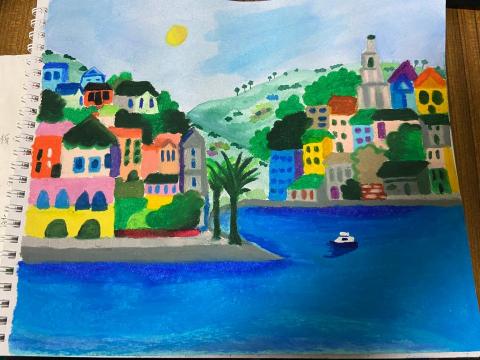 羅子瑋 - 粉蠟筆/水彩