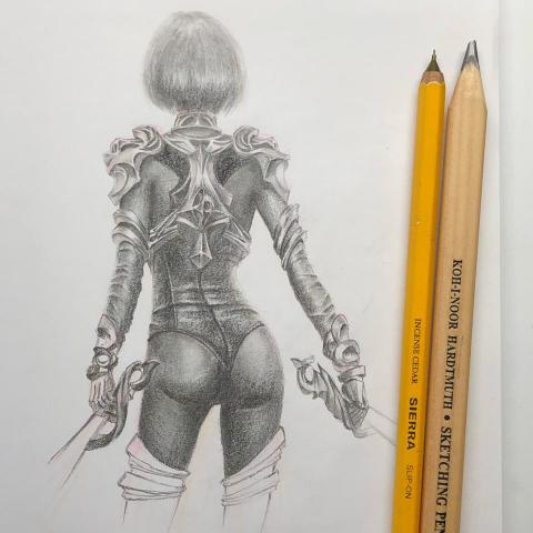 carrie0416 - 鉛筆素描（臨摹）