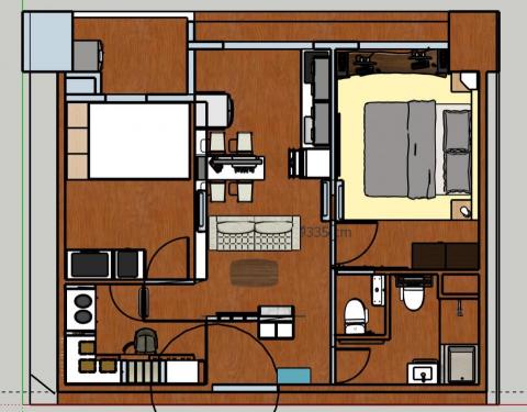 羅志平 - 民族路-3D 俯視圖