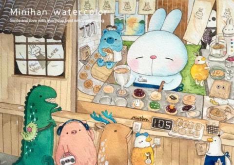 Minihan - 水彩畫