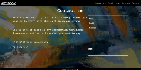 chuang wenwei - 網站聯繫頁面可直接寄信到業主信箱