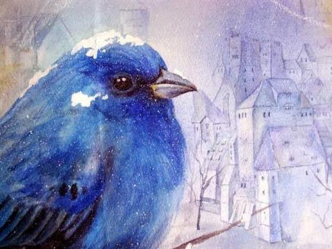 珍瑚工作室 - 水彩作品/傲寒 珍瑚工作室 - 水彩作品/傲寒