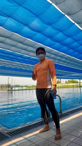 鄭育騏 - 南投竹山消防中心泳池訓練