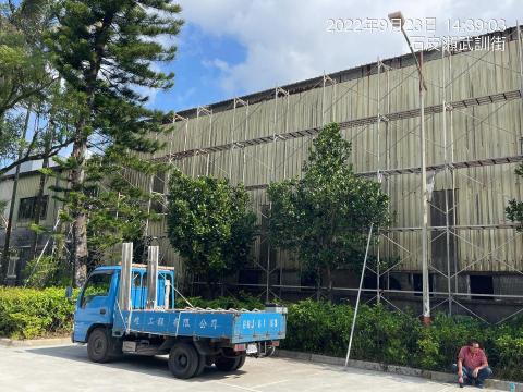 誠峻工程 - 鐵皮更換工程.鷹架搭架作業