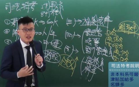 專業口面試培訓基地 - 司法特考考試說明會，分析考試、上榜技巧，參加學生總數超過100人，超精準分析，讓學生收穫滿滿