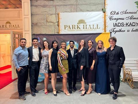 林芯蕾 - 世界牙醫學生聯合會69屆國家代表合影（2022.8.14於哈薩克）