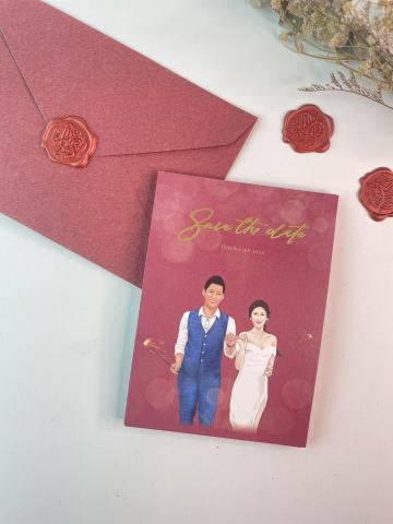 INF客製化繪圖 - 喜帖設計