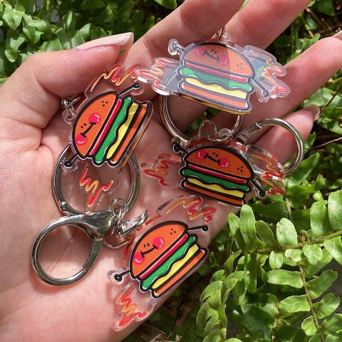 小肉與大肚雜貨店 - 壓克力吊飾設計