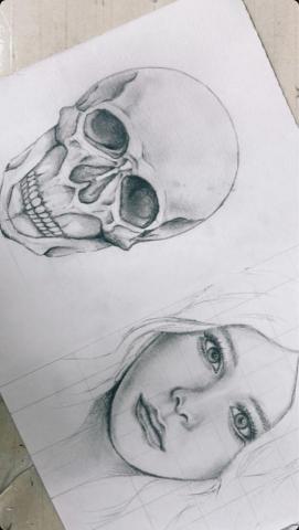 維維老師｜全職家教 - 素描人像、素描頭骨