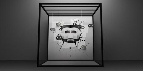 周尚誼 - 2020亞東劇團面具活動背板3D圖