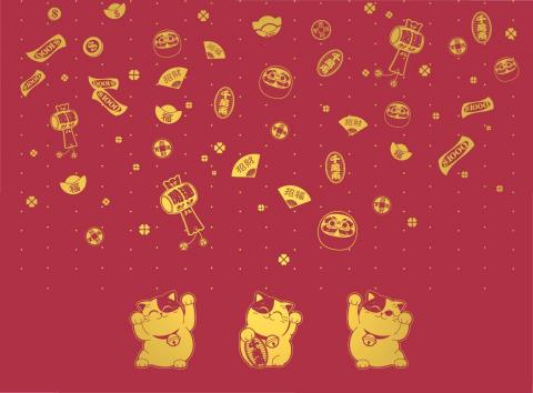 蘇執斐設計工作室 - 插畫--招財貓 蘇執斐設計工作室 - 插畫--招財貓