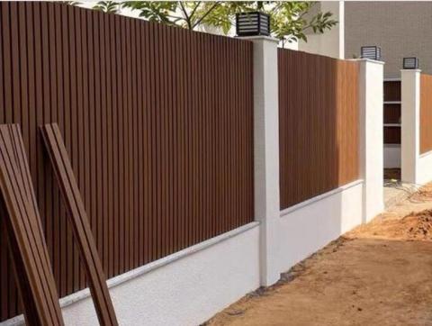 泥作工坊 - 泥作塑木圍牆工程