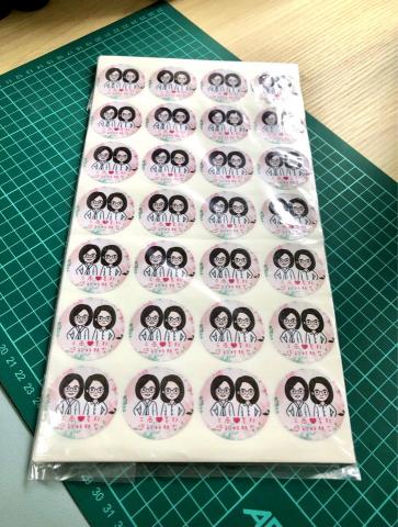 JE廣告設計工作室 - 圓形貼紙設計