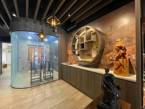 曹志偉 - 板橋茶葉商行辦公區及迎賓背牆