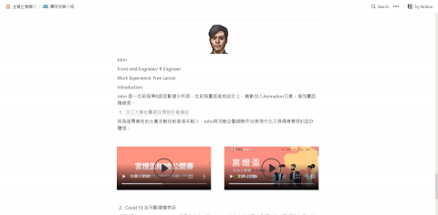 金貿企業 - 成員介紹
https://deluxe-sulfur-de0.notion.site/0337c61c7856470fb6d48980e0d6823b?v=2b7dbc10231e4378945e10d9256d590b