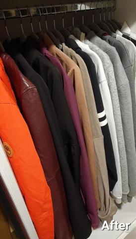 心.整理▪︎Fiona▪︎ - 提倡衣服"能掛就不摺"，不但能讓衣物一目了然，也能節省日後整理的時間。