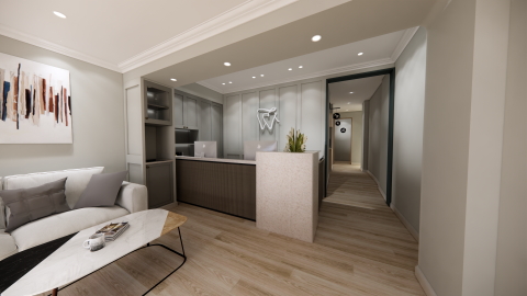 張櫻瓊 - 診所設計|櫃台模擬圖 張櫻瓊 - 診所設計|櫃台模擬圖