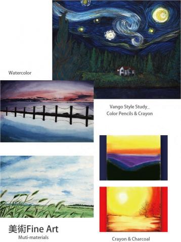 浣熊與波 - 美術作品-水彩/色鉛筆/蠟筆 浣熊與波 - 美術作品-水彩/色鉛筆/蠟筆