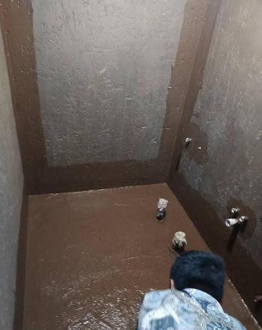 寶鍠企業 - 浴室牆面角偶防水層施工完成實景