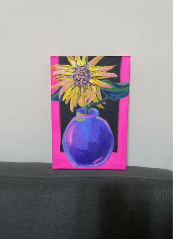 李昀蓁 - 向日葵，壓克力，2021