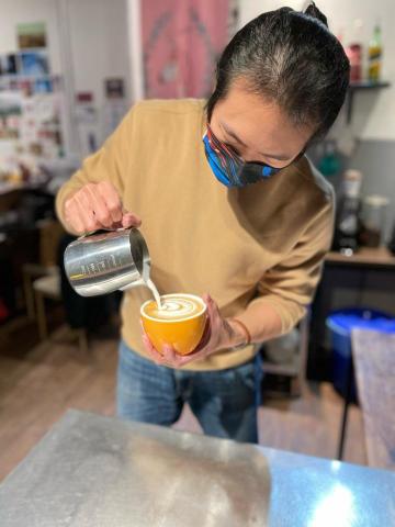 Brian的咖啡拉花學院 - 拉花過程照片