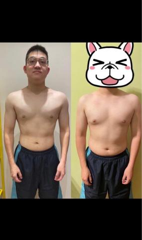 張珈銘 - 增肌減脂4個月變化