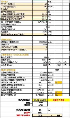 Tommy - 動力計算