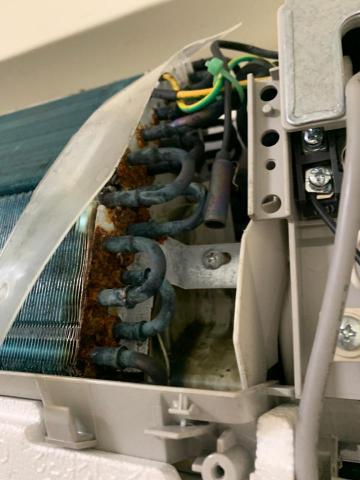 立成綜合水電空調 - 沼氣侵蝕室內機冷排