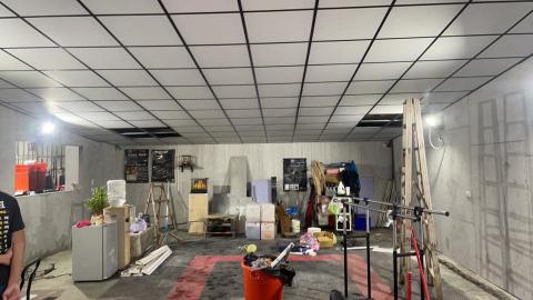 冠融工程行輕隔間輕鋼架暗架造型天花 - 