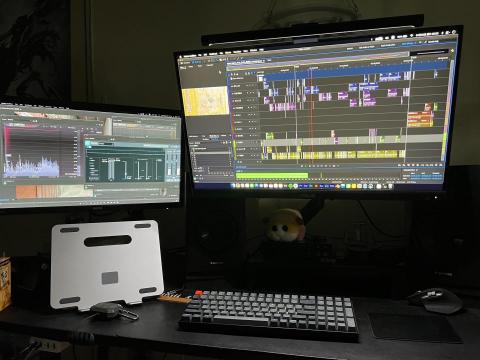 陳奕廷 - 影片聲音處理，使用AU以及各式專業插件進行。