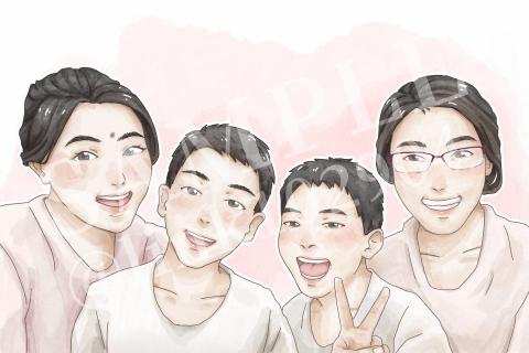 林佳蕙 - 水彩風格似顏繪