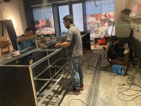 復佳企業（台中）統包工程 - 木座前製作業鐵架