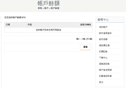 呂華倫 - 適用於零售業
功能說明:
電子商務購物網站
儲存金