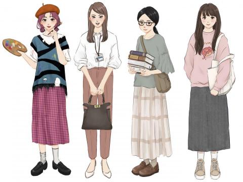 餓女wiwi - 女性角色多風格設計